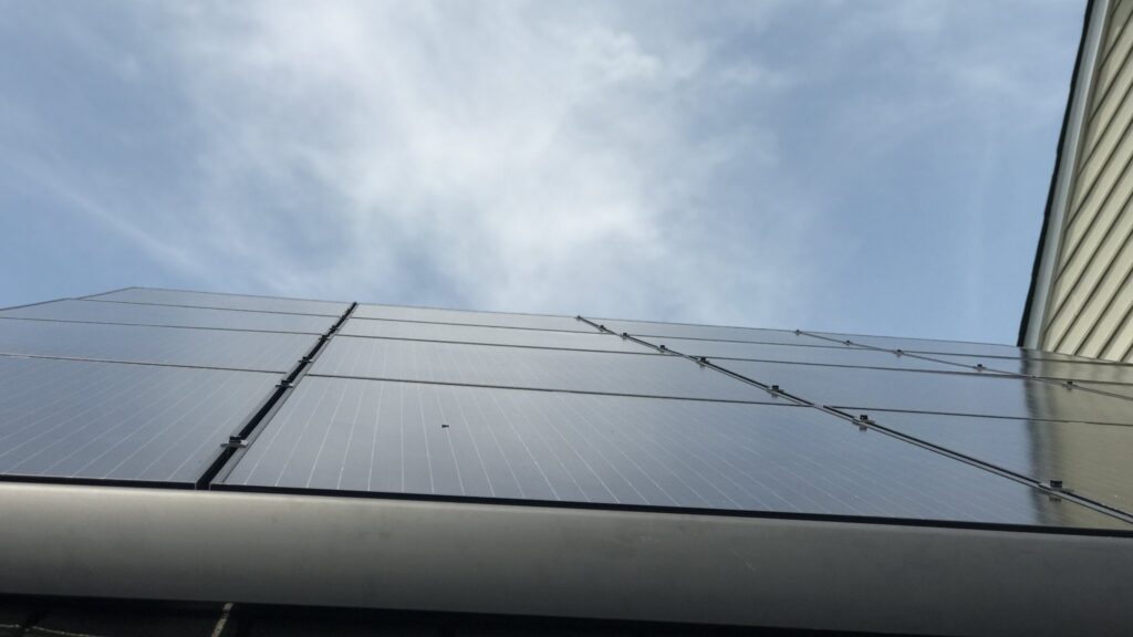 1 - Solar panels with Black Skirt