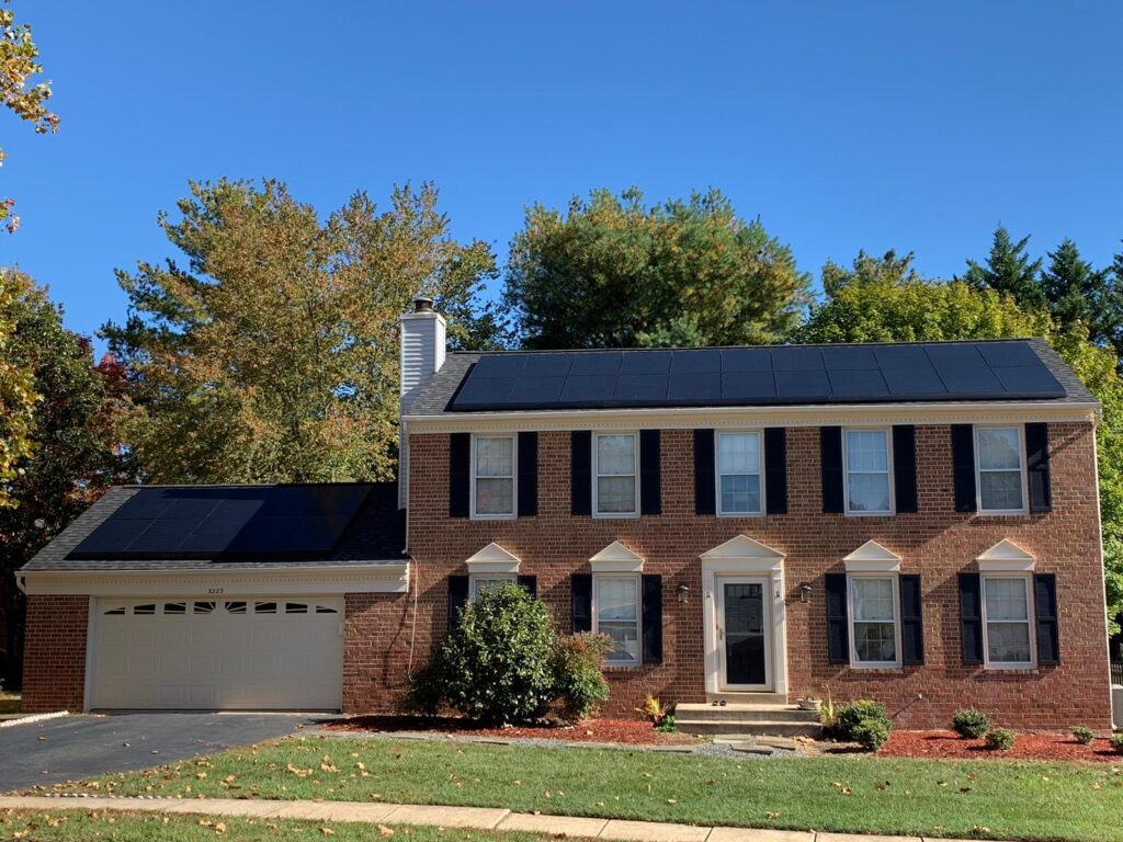 All-black solar modules in Herdon, VA