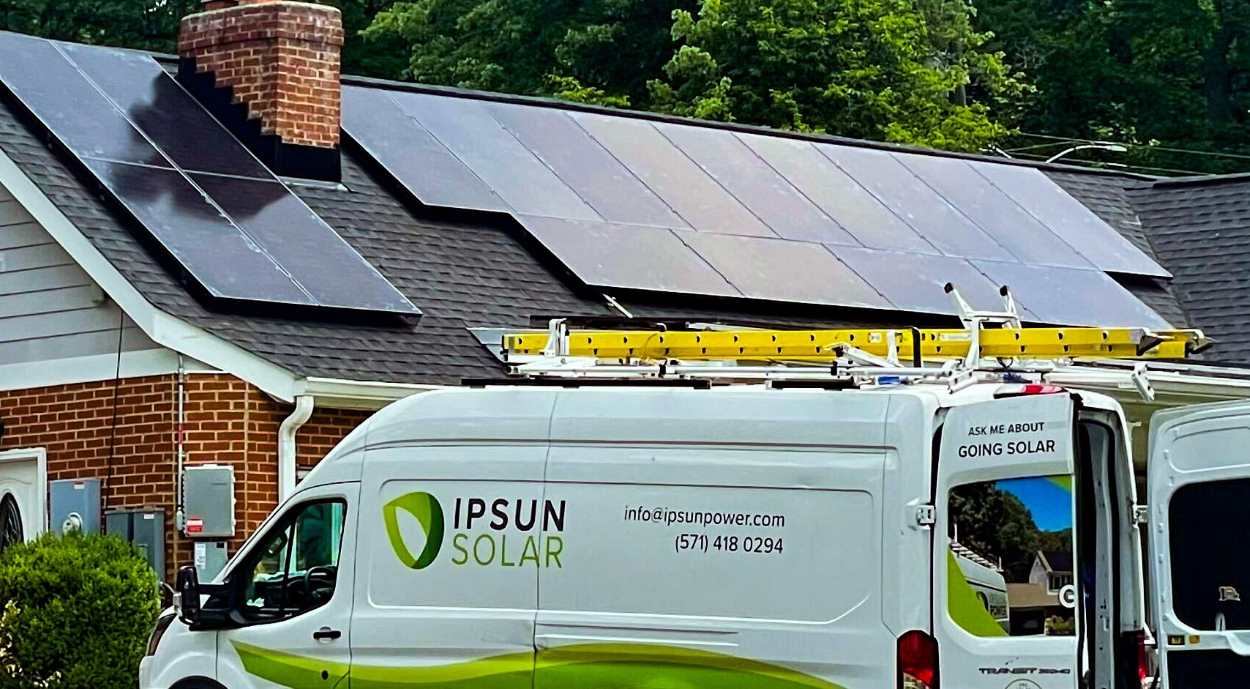 Ipsun Solar installation in Fairfax VA