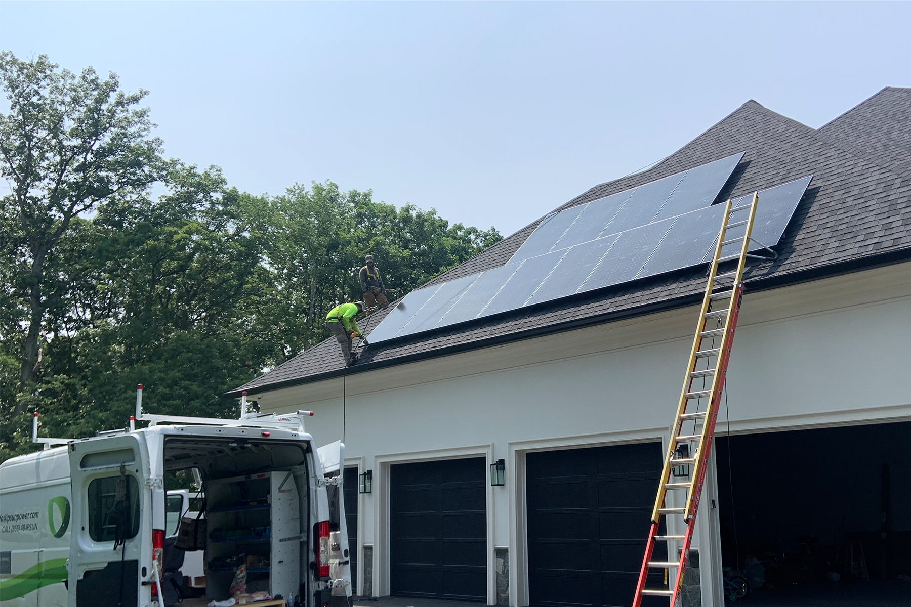 solar panels install in northern Virginia