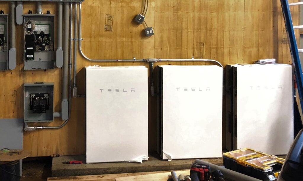 Tesla Solar Powerwall barn project crop