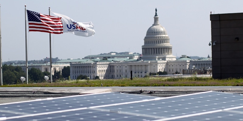 DC commercial solar installation near capitol 