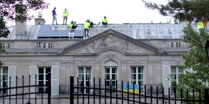 Commercial solar installation for Belgian embassy residence 18
