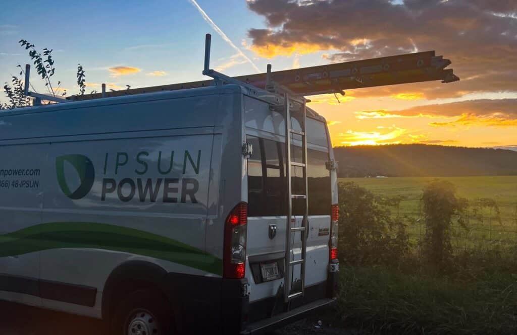 Ipsun Solar Electric barracudas solar installation trcuk